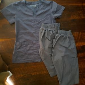 1 scrub top, 2 scrub pants Grey's Anatomy/Bio brands Size Small nursing scrubs